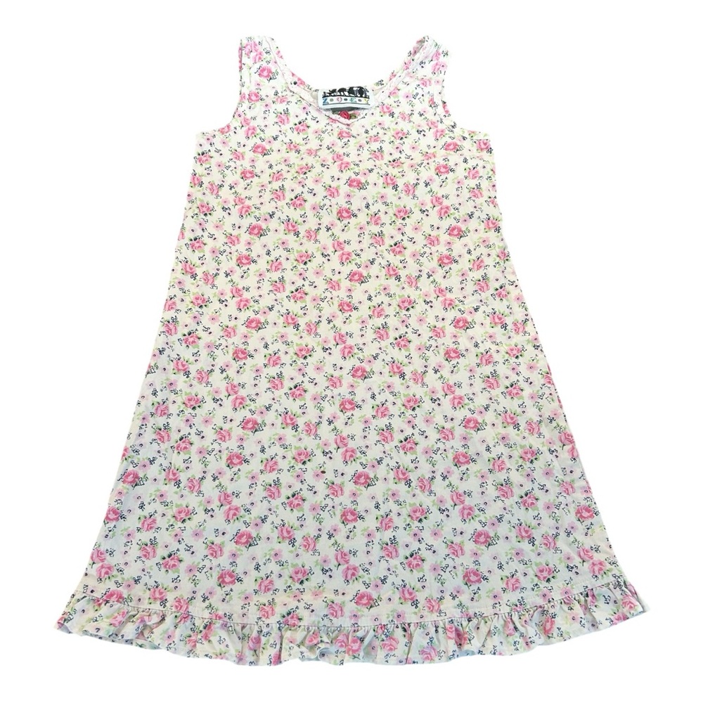 ZOEY Vintage 90s‎ Pink Floral Girls Dress
